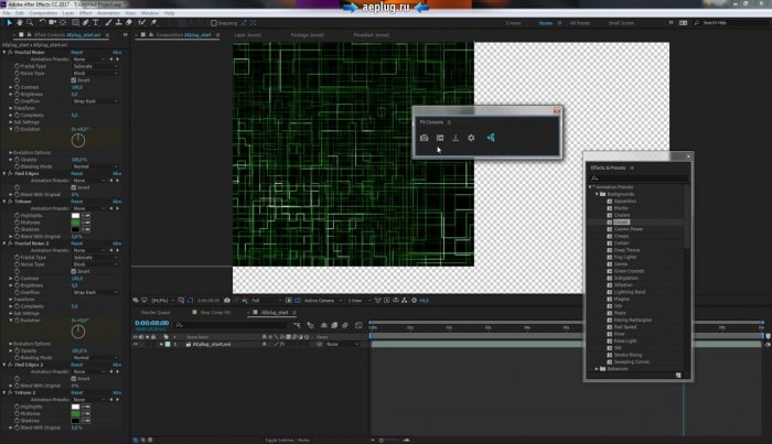 Обзор бесплатного плагина FX Console для After Effects от VIDEO COPILOT