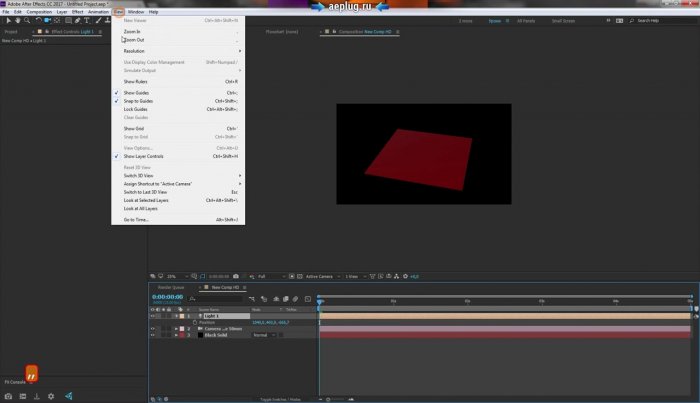 Создаем Low Poly анимацию для фона из треугольников в After Effects вместе с Element 3D