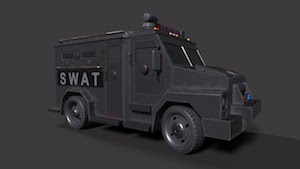 Текстурирование грузовика SWAT в Substance painter
