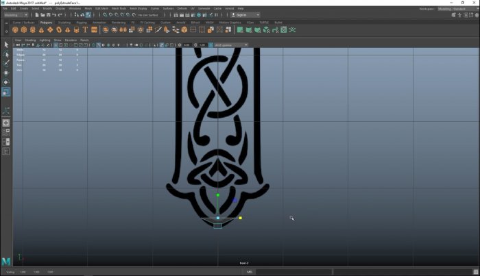Моделирование кельтского креста в Maya