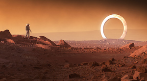 Поверхность Марса в Blender