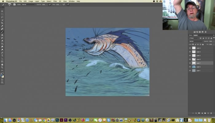 Рисуем морское чудовище в Photoshop