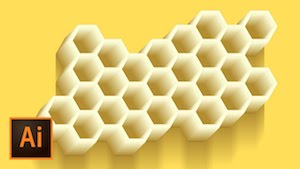 Пчелиные соты в Illustrator