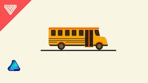 Школьный автобус в Illustrator