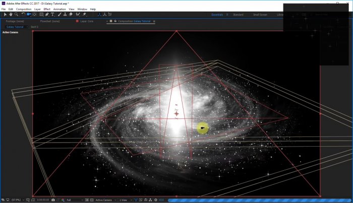 3D симуляция галактики в After Effects