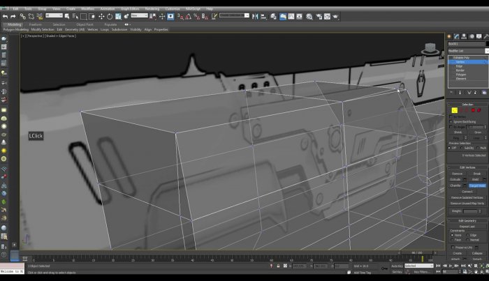 Моделирование Sci fi дробовика в 3ds Max