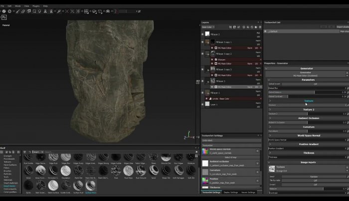 Моделирование камней в ZBrush, 3ds Max и текстурирование в Substance painter