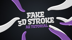 Фейковый 3D Stroke в After Effects
