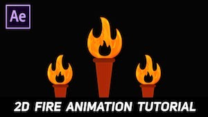 2D анимация огня в After Effects