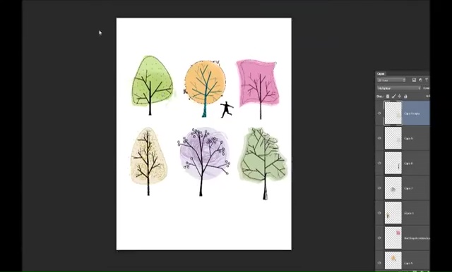 Схематические деревья в Photoshop
