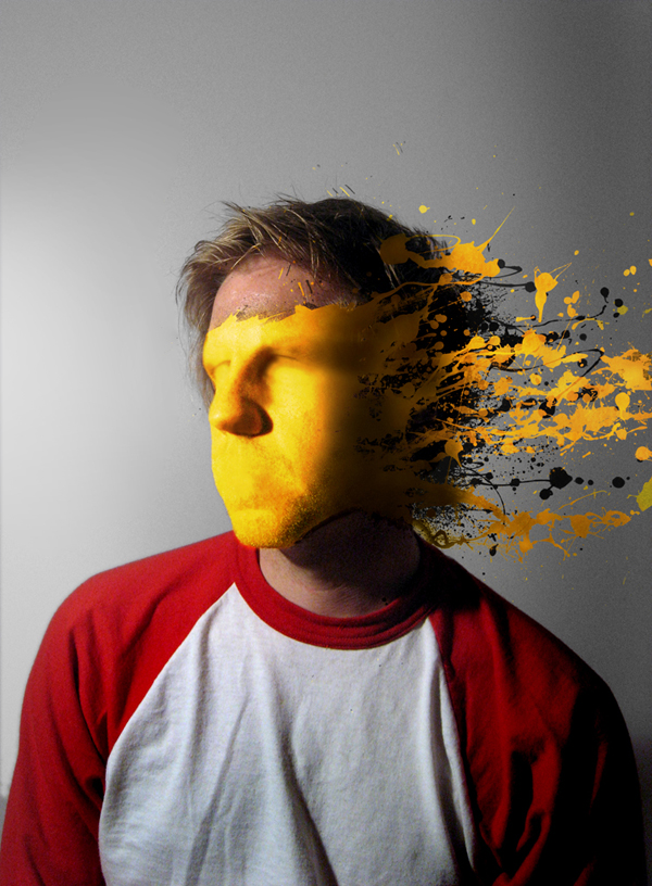 How to Mold Paint Splatter to a Face in Photoshop