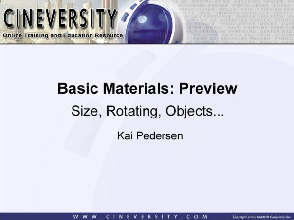 Basic Materials: Preview