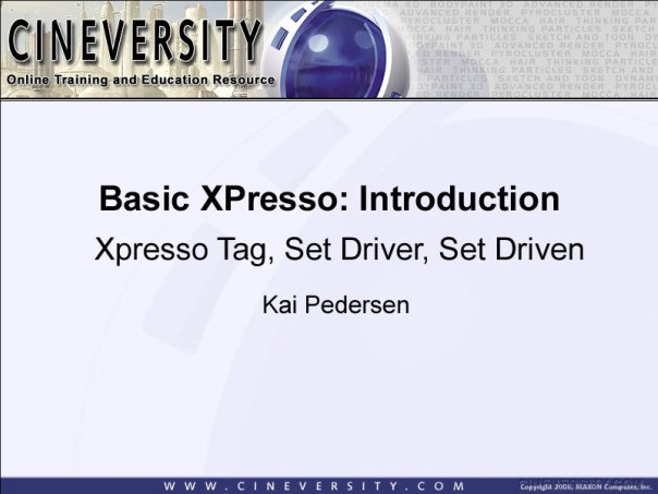 Basic Xpresso: Introduction