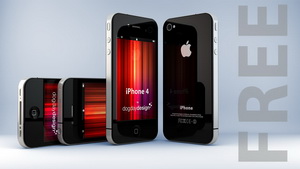 Моделька iPhone 4 (c4d,obj форматы)