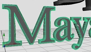 Создание текста в Maya