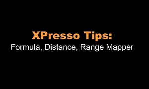 Cinema 4D XPresso: Formula, Distance, Range Mapper