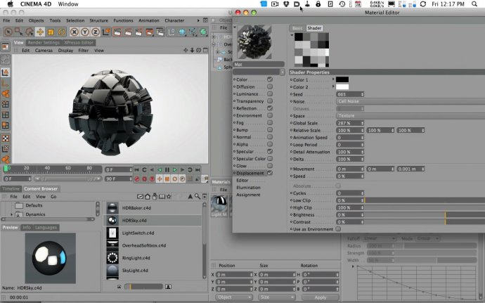 Sub Polygon Displacement in Cinema 4D