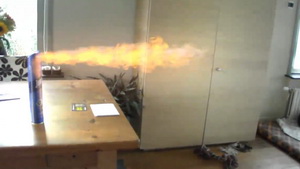 Put Out A Flamethrower Lookin’ Fire Using Particular