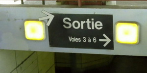 Panneau de Gare