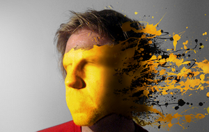 How to Mold Paint Splatter to a Face in Photoshop