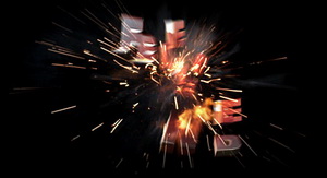 Explosive TV promo graphics