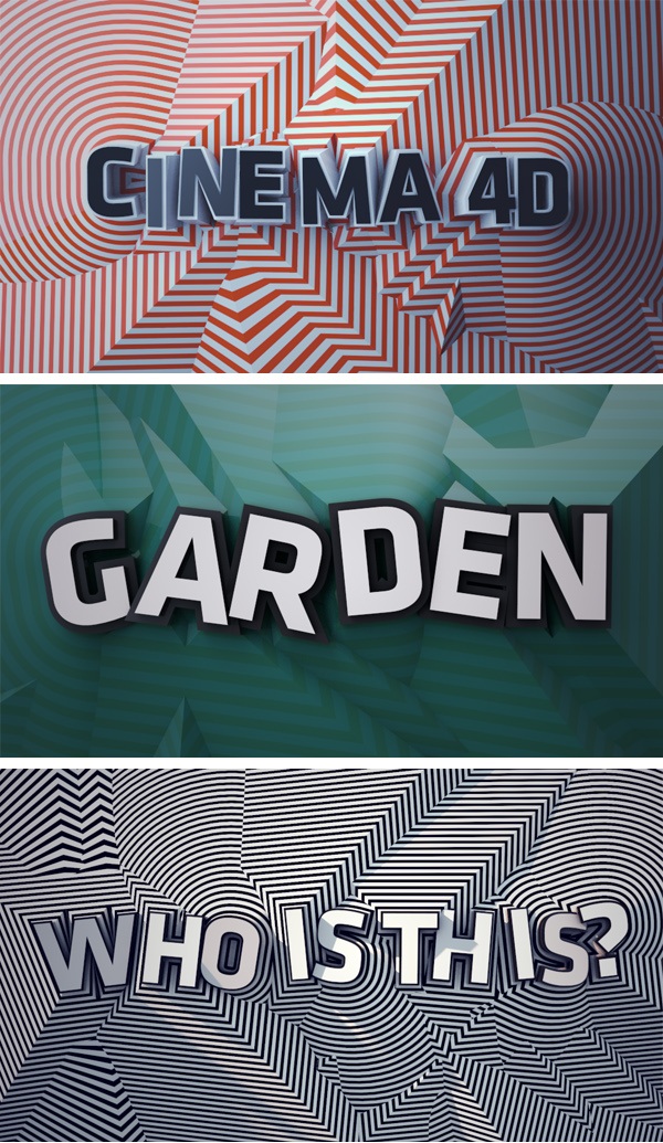 Making Striped 3D Typography in Cinema 4D