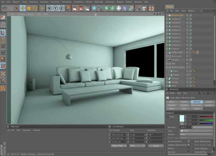 C4D Advanced Render Interiors - From the Ground Up