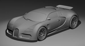 Моделирование автомобиля Bugatti Veyron в Maya