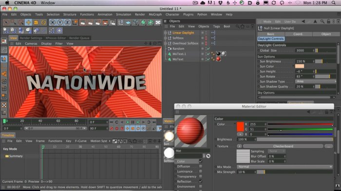 Making Striped 3D Typography in Cinema 4D