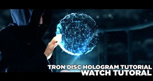 TRON IDENTITY DISC HOLOGRAM TUTORIAL