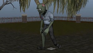 Zombie simulation using MEL