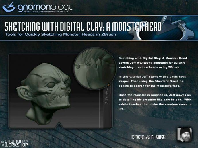 Gnomon Workshop - Sketching with Digital Clay: A Monster Head