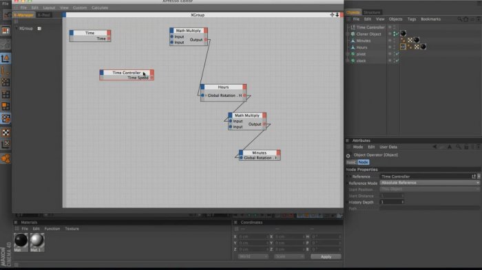 Modeling and Animating An Xpresso Driven Clock In Cinema 4D