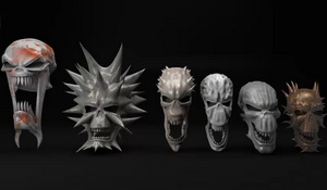 3D модели черепов для Cinema 4D
