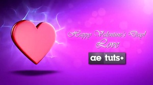 Видео открытка ко Дню Святого Валентина в AE и Cinema 4D