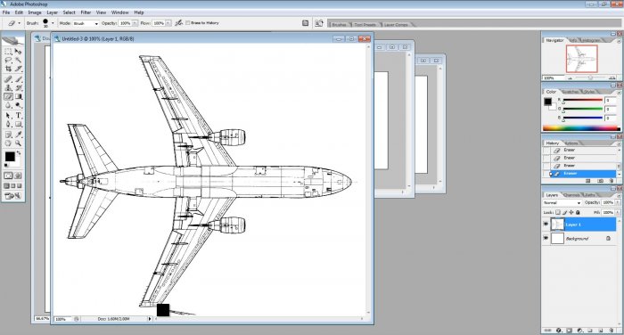 Моделирование пассажирского самолёта Douglas dc-10 в 3D max