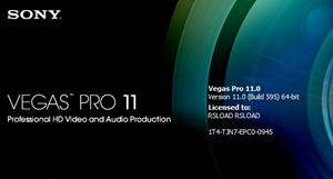 Sony Vegas Pro 11 Build 594/595