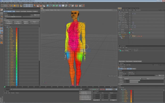 Project 2 - Realistic human rigging