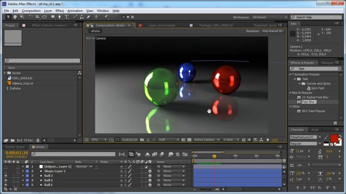 After Effects CS6 Raytrace Tutorial