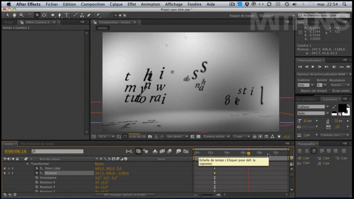 Летающий текст - продвинутая 3D анимация в After Effects