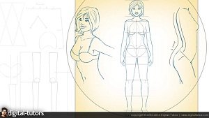 Уроки пропорции женского тела и пластической анатомии