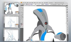 Создаем векторного персонажа (робота) по скетчу в Illustrator