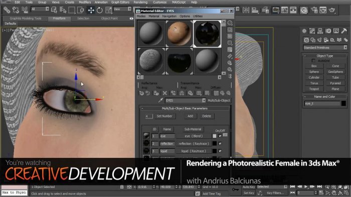 Creative Development: Визуализация фотореалистичной девушки в 3ds Max