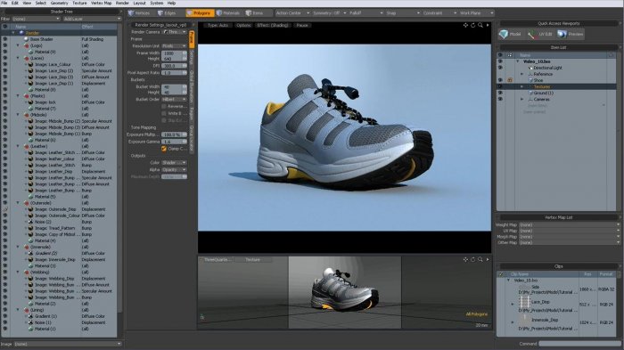 Создание модели спортивной обуви в Modo