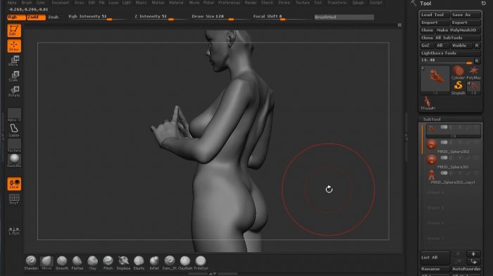Анатомия в ZBrush: скульптинг женщины