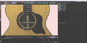Гитара в Cinema 4D