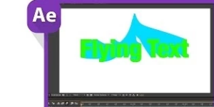 Летающий текст в After Effects
