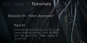 Alien Anemone в Cinema 4D