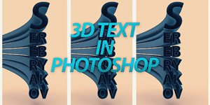 #7 PHOTOSHOP 3D TEXT - TUTORIAL (S E R E B R Y &#923; K O V)