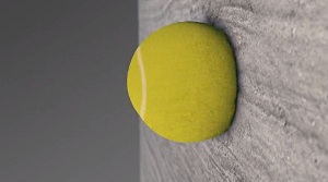Эффект "слоу-мо" теннисного мяча в Cinema 4D